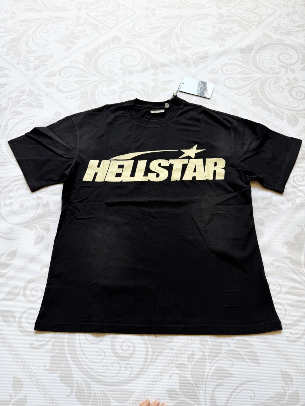 Hellstar Black Graphic Crewneck T-Shirt M